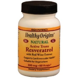 Resveratrol 300mg (60 vcaps) Healthy Origins
